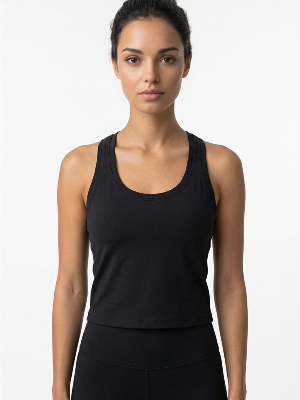 LULULEMON • Black Racerback Athletic Tank Top Size Medium Estimated